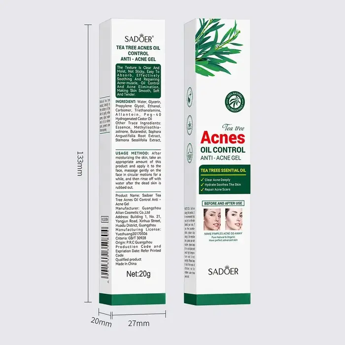 Crème anti-acné à l'arbre à thé SADOER