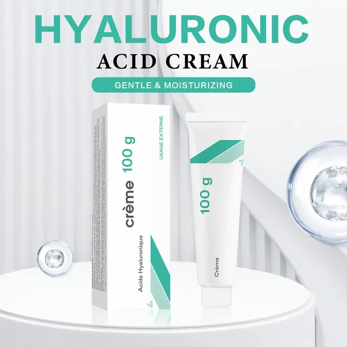 Crème à l'acide hyaluronique premium 100 g – Hydratation profonde, anti-âge et éclaircissante pour t