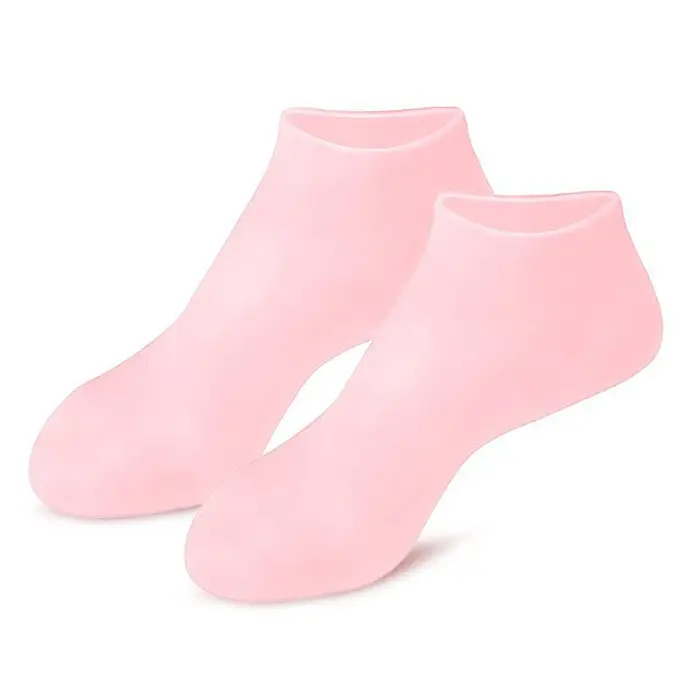 Chaussettes hydratantes en Silicone pour femmes, thérapie des pieds secs et craquelés, Massage doux,