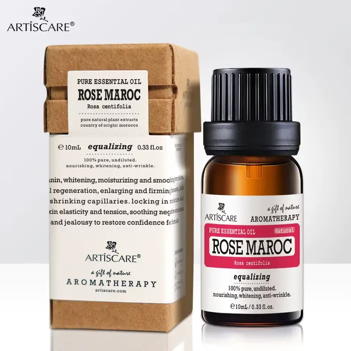 Huile essentielle de Rose 100% naturelle, 10ml, huiles de Massage hydratantes et hydratantes, soins 