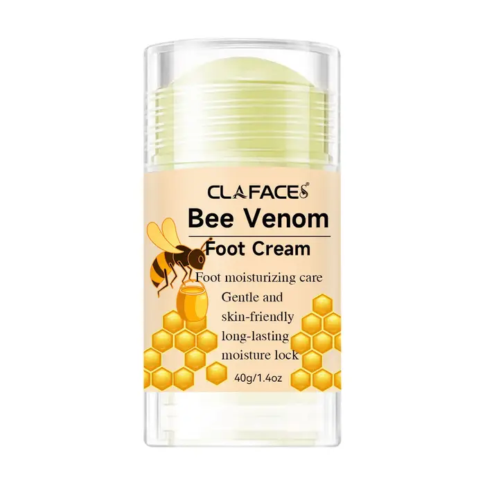 CLAFACES Bâton de crème pour les pieds au venin d'abeille |   Peeling des pieds |   Réparation du ta