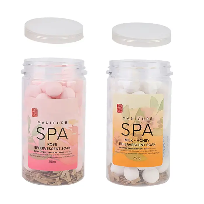 Boule de trempage effervescente pour manucure des ongles