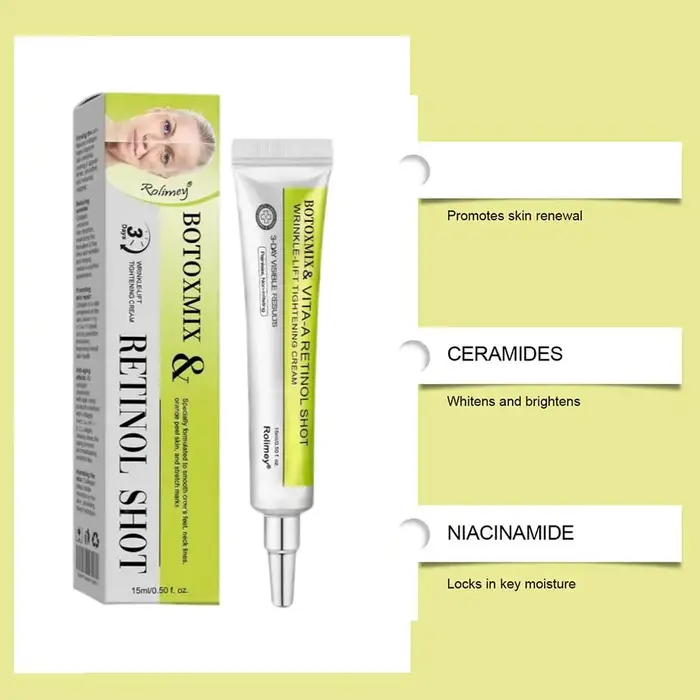 Crème raffermissante au rétinol antioxydant pour le visage et les yeux