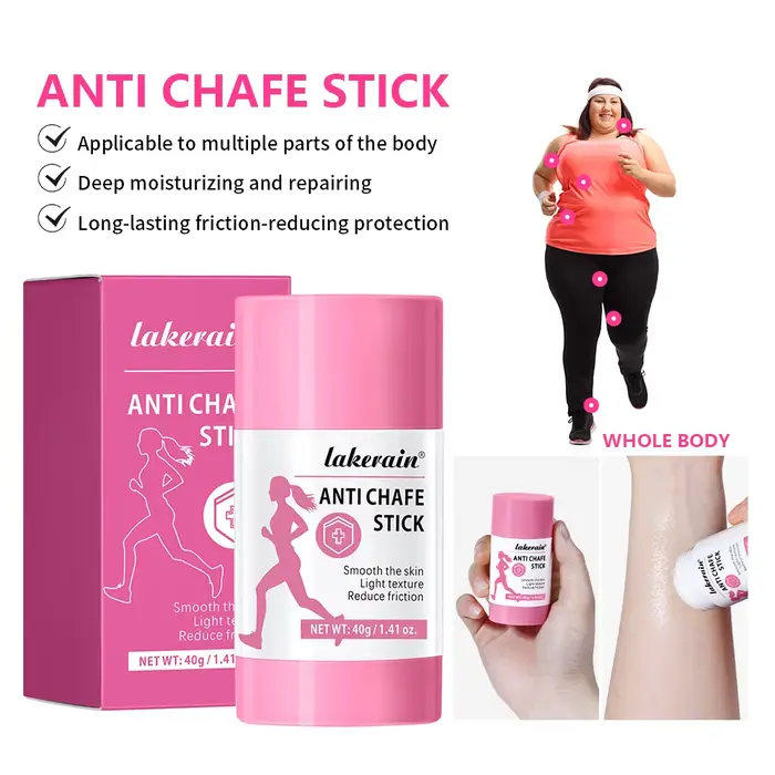 Lakerain bâton de crème Anti-friction avant l'exercice pour empêcher la Friction musculaire lubrifia