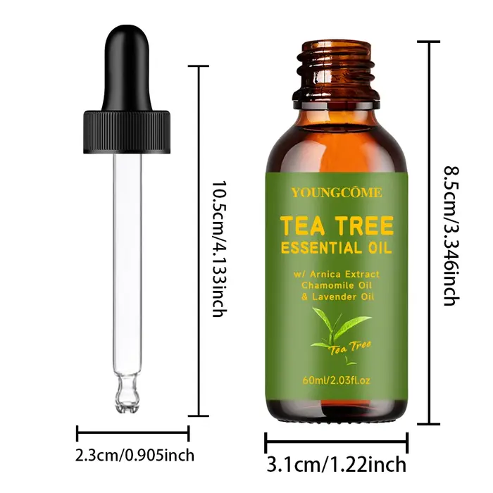 Huile essentielle d'arbre à thé pour soins de la peau