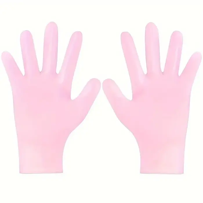 2 paires de gants en silicone réutilisables pour mains sèches, exfoliation douce, hydratation intens