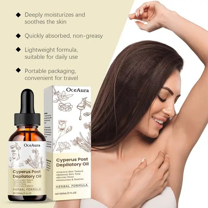 Huile Essentielle Naturelle de Cyperus Rotundus 60ml pour l'Épilation