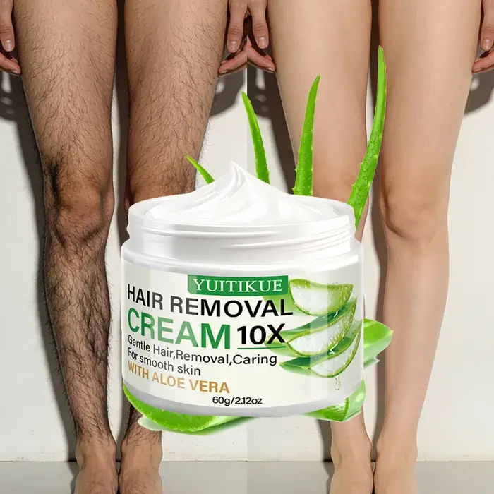 Crème dépilatoire à l'aloe vera YUITIKUE