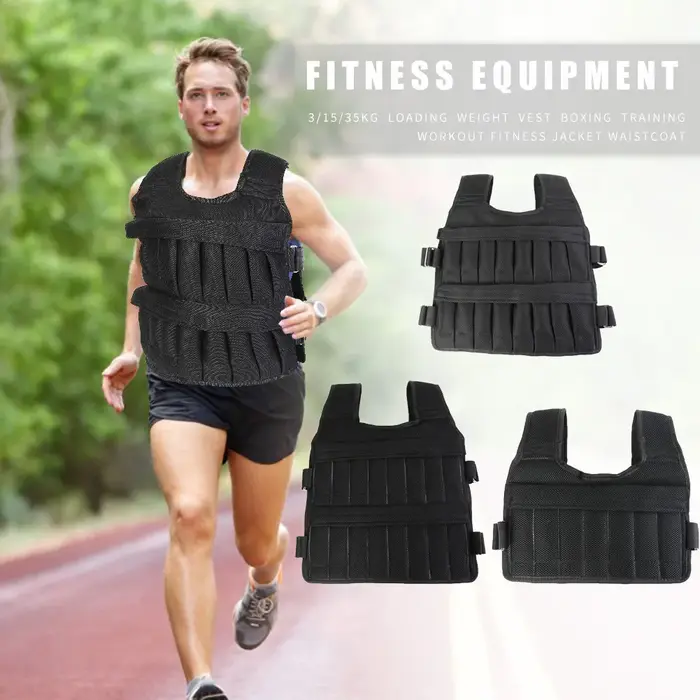 Gilet lesté réglable 3/15/35 kg pour l'entraînement de boxe