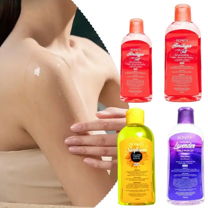 50/100ml Bonta naturel himalayen rose sel corps huile de Massage