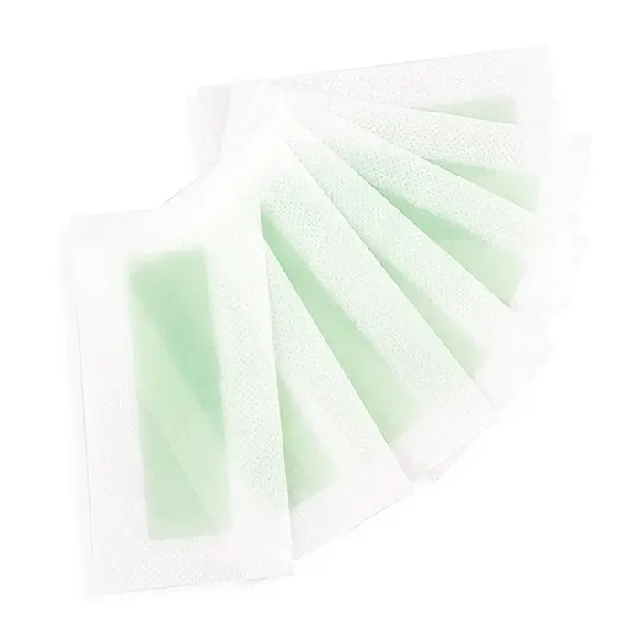 15 pièces/ensemble outil d'épilation bandes de cire épilation lingette autocollant pour visage jambe lèvre sourcil corps