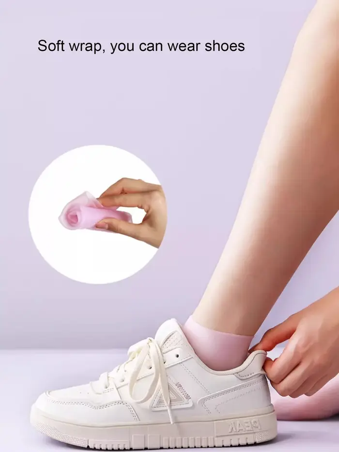 Chaussettes de soins des pieds en Silicone pour talons secs et craquelés