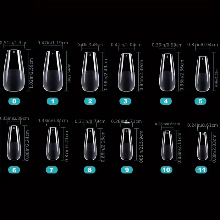 Embouts d'ongles en Gel doux, 600 pièces, cercueil à couverture complète, ovale en amande Ultra cour