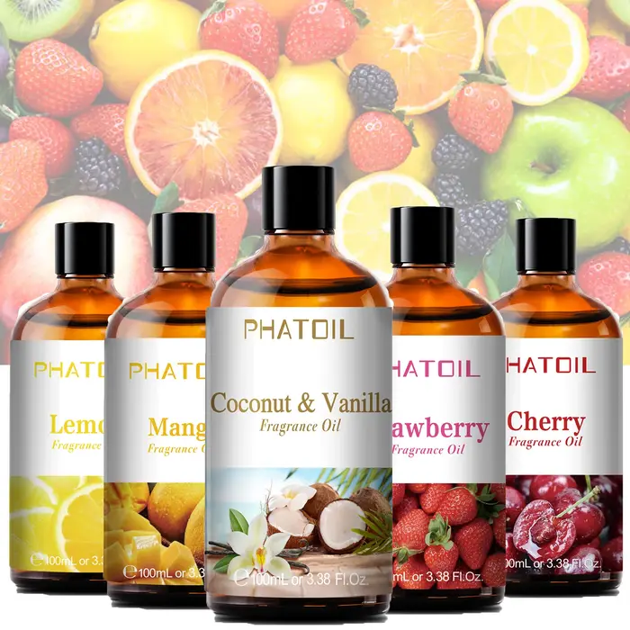 Château parfumé série Fruit avec compte-gouttes en verre