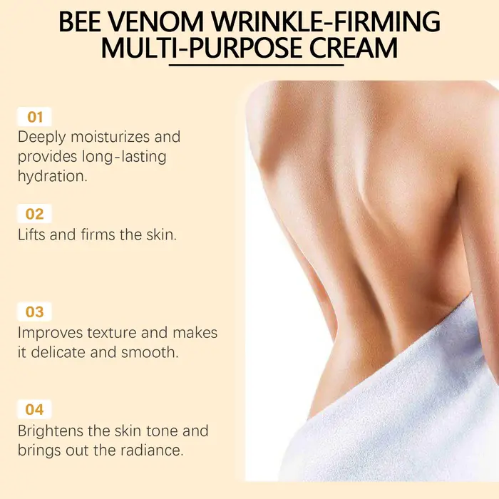 Crème raffermissante au venin d'abeille