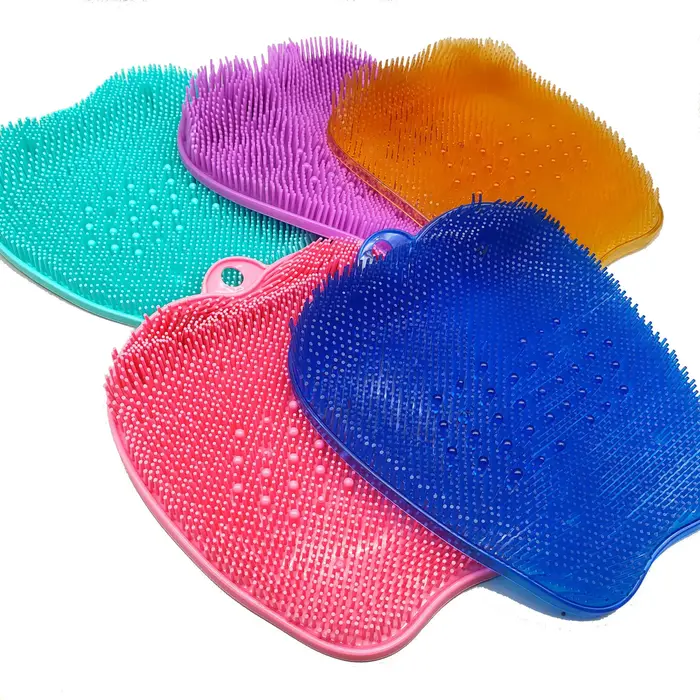 Tapis de douche exfoliant doux et sûr pour les pieds, brosse de massage pour femmes enceintes, antid