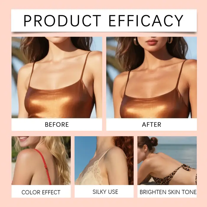 Gouttes de bronzage progressif en spray