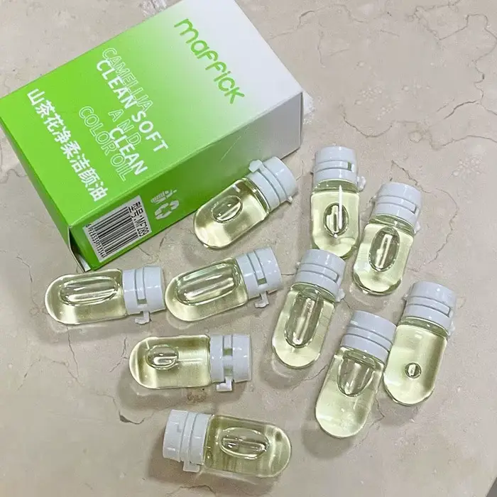 Maffick Camellia Oil Nettoyant - Packs à usage unique, nettoyage en profondeur, démaquillage doux, p