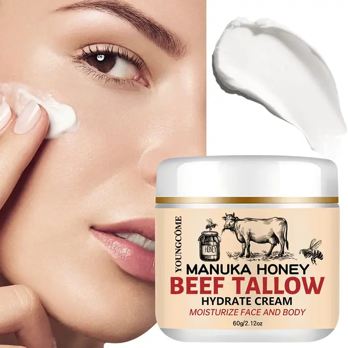 Manuka miel boeuf Tallow crème pour le visage hydratant
