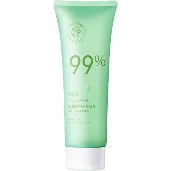 Gel d'aloe vera hydratant pour le visage et le corps, crème réparatrice après-soleil, apaisante, tra