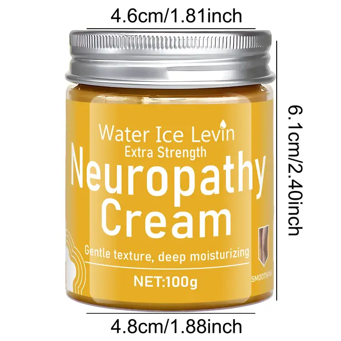 Crème de neuropathie extra résistante Water Ice Levin. Hydratant profond et doux pour les personnes âgées