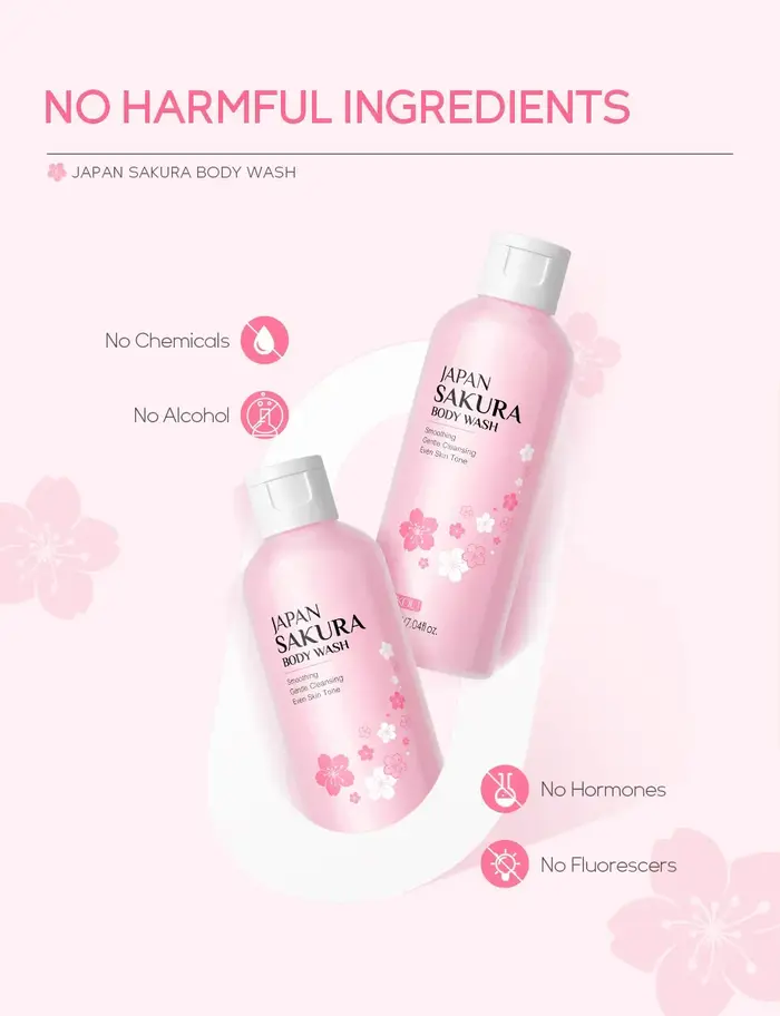 LAIKOU Sakura Gel douche longue hydratant lisse