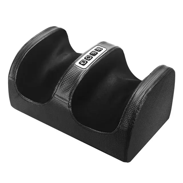 Masseur de pieds électrique Shiatsu pétrissage des tissus profonds détendre rouleau chauffant soulagement de la douleur des mollets Fatigue Muscles vibrateur Machine santé