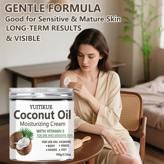 Crème hydratante à l'huile de coco YUITIKUE 100g