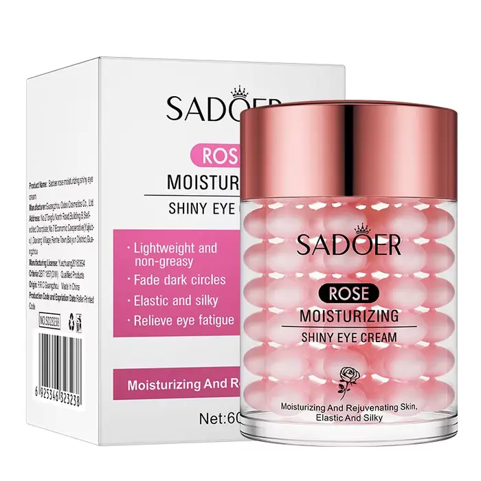 SADOER Rose crème pour les yeux Anti cernes élimination des poches pour les yeux raffermissant hydra