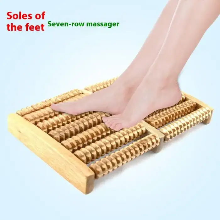 Rouleau de Massage des pieds en bois
