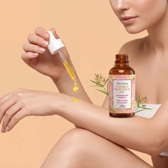 Huile dépilatoire Cyperus Rotundus (1/2/3 pièces) – Soin post-épilation pour une croissance lente des poils