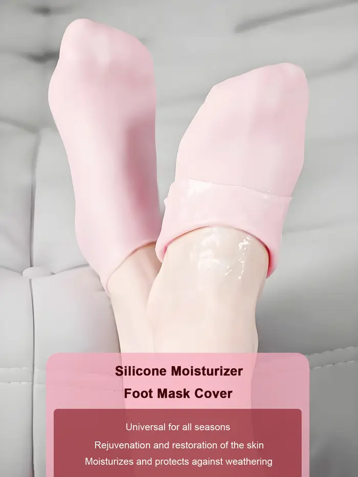 Chaussettes de soins des pieds en Silicone pour talons secs et craquelés