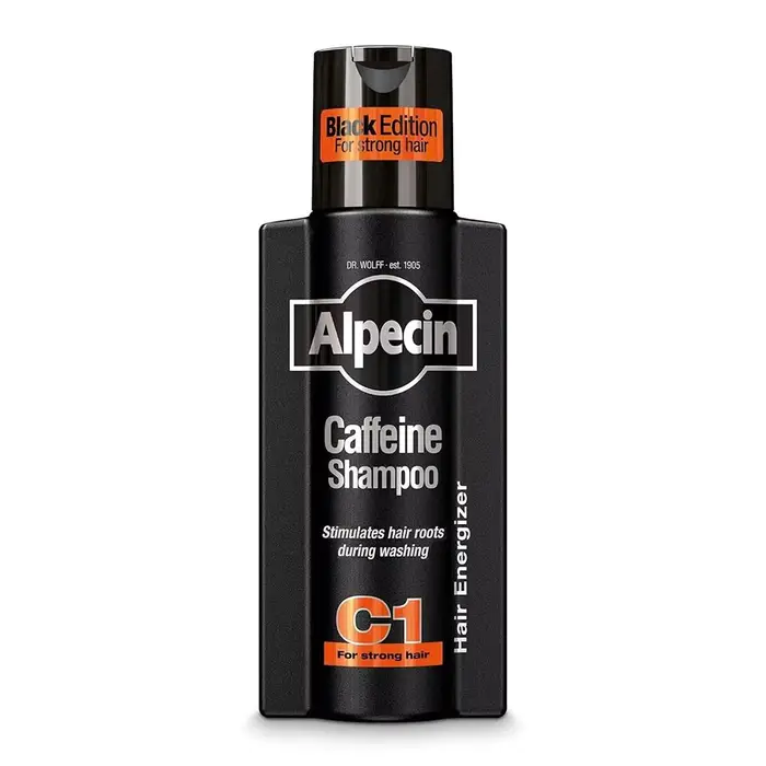 Shampooing à la caféine 250 ml – Contrôle du sébum, anti-chute, volumisant, anti-pelliculaire, sans