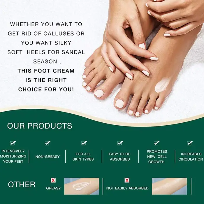 Crème pour les mains et les pieds à l'urée 50/70/100/150G