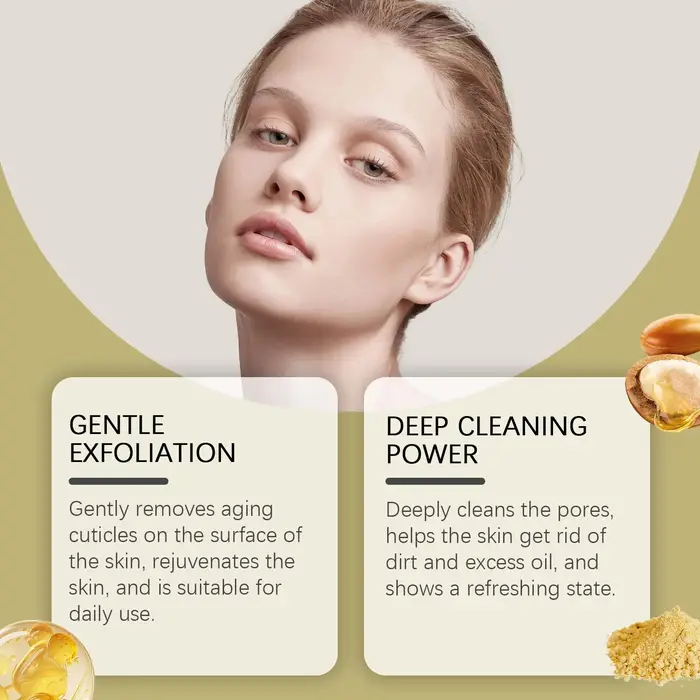 Nettoyage en profondeur gommage du visage exfoliant