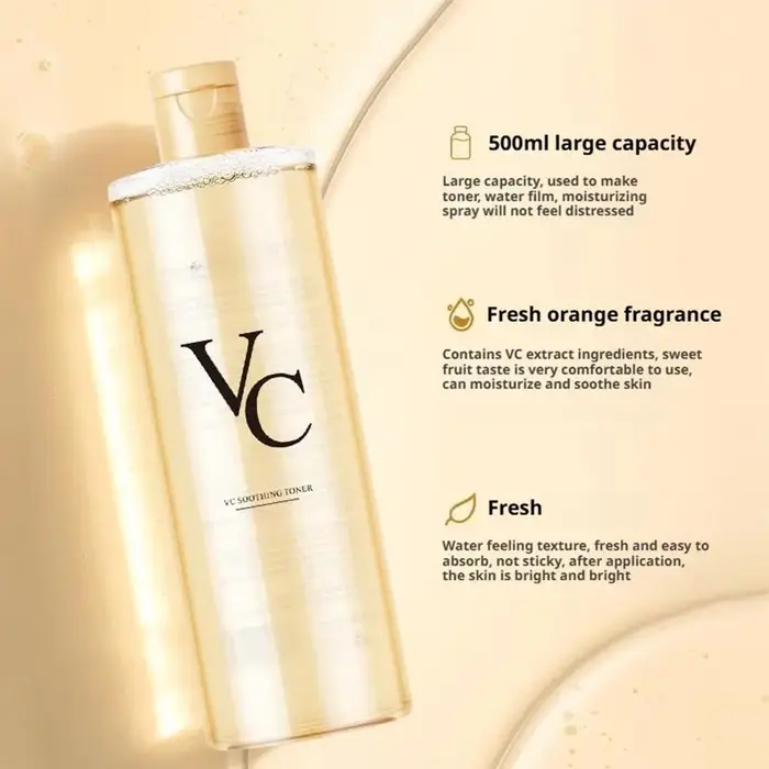 Toner à la vitamine C, hydratant et rafraîchissant