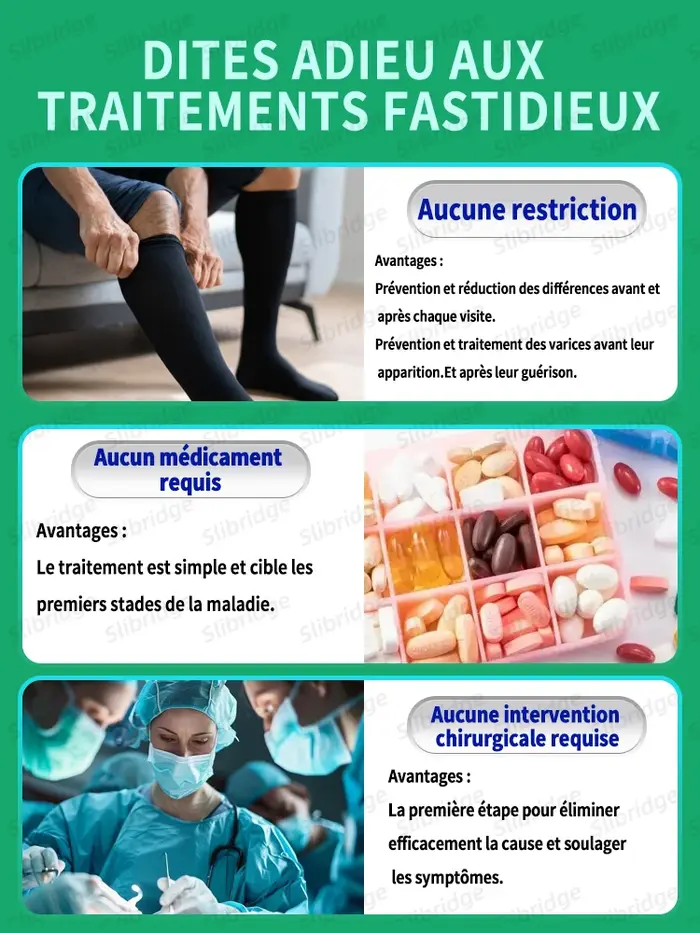 Les outils de soins des jambes éliminent les varices