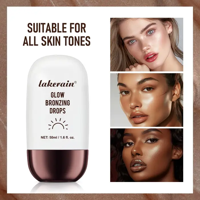 Gouttes bronzantes scintillantes