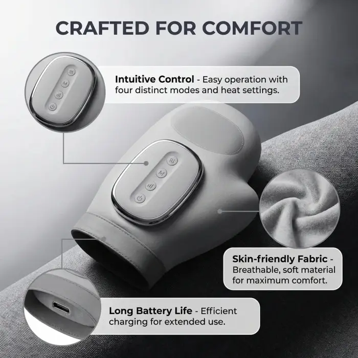 Masseur de mains avec compression par airbag