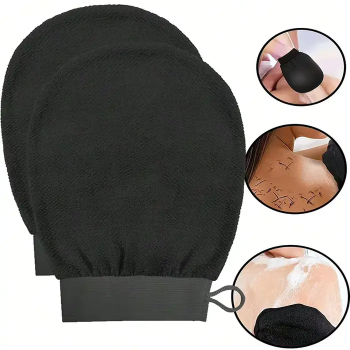 Gants exfoliants pour le corps