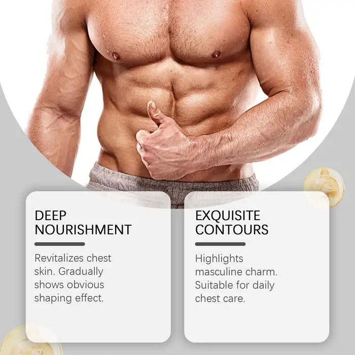 Crème raffermissante pour la poitrine des hommes