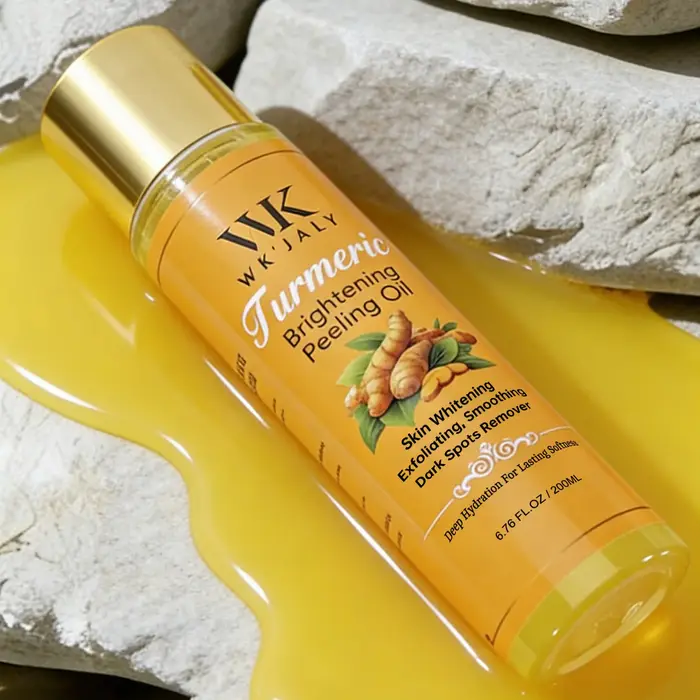 WK JALY Huile exfoliante jaune pour tous les tons de peau