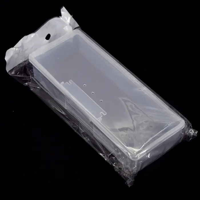 Boîte de rangement rectangulaire en plastique Transparent pour Nail Art, 1 pièce, boîte de rangement