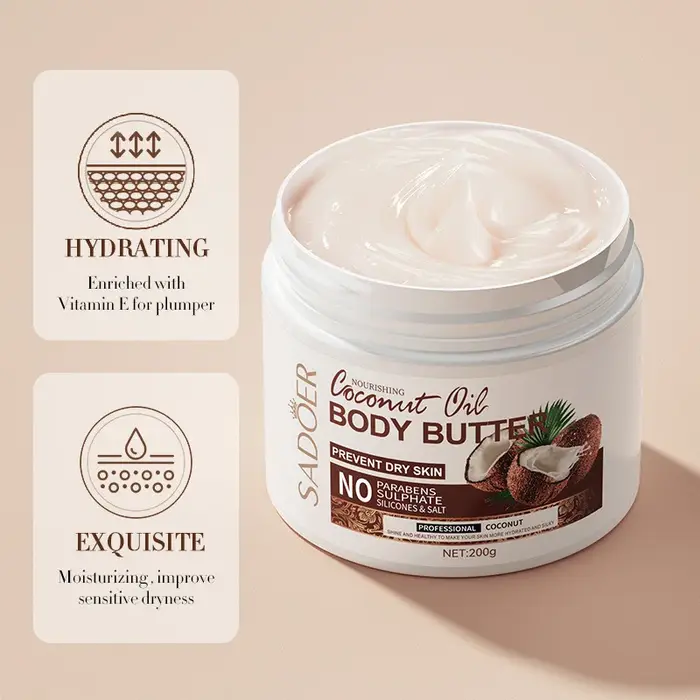 Beurre corporel hydratant à la noix de coco