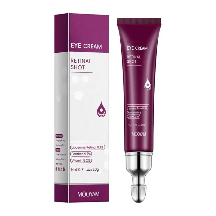 Crème Contour des Yeux Anti-Rides Instantanée : Estompe les Ridules, Raffermit et Atténue les Poches