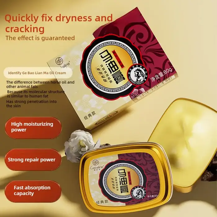 Crème pour les mains et les pieds à l'huile de cheval 80g
