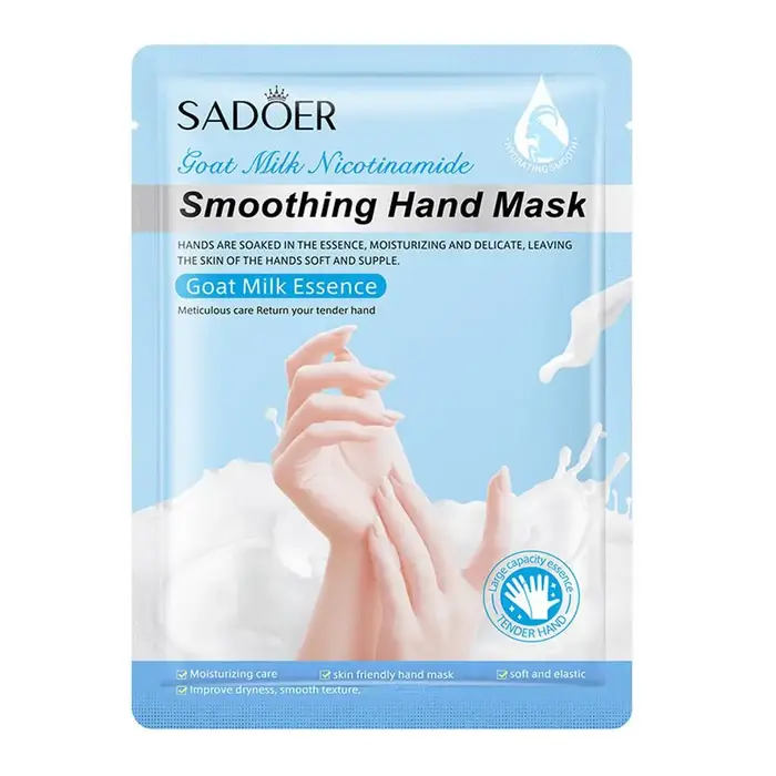 Masque pour les mains au lait de chèvre, niacinamide, blanchissant, hydratant, gants hydratants pour