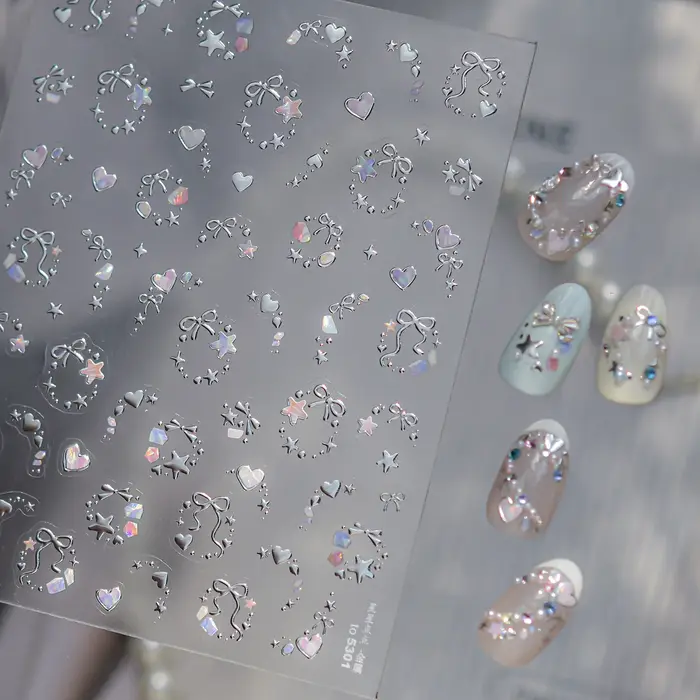 Autocollants pour ongles de rêve métallique