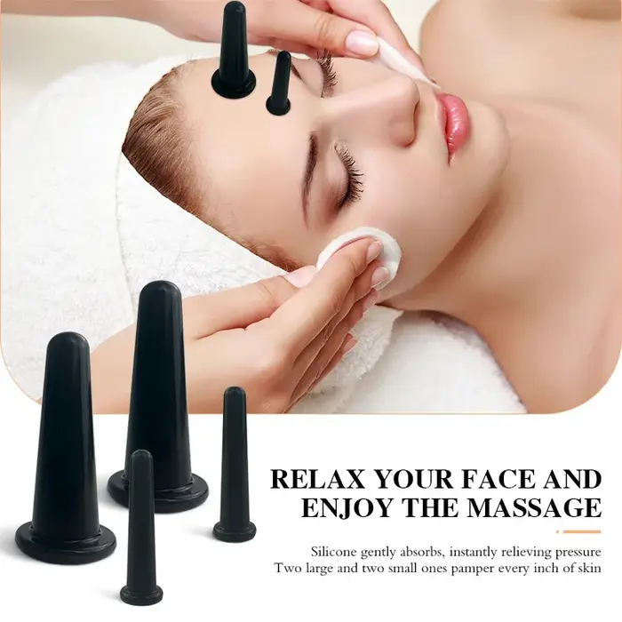 Ensemble de ventouses faciales en Silicone