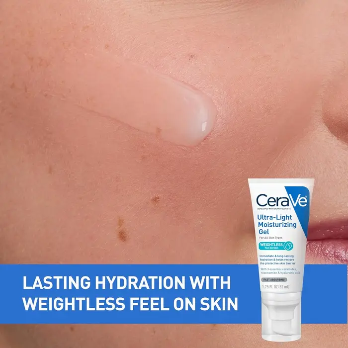 Gel hydratant pour le visage CeraVe ultra-léger avec céramides